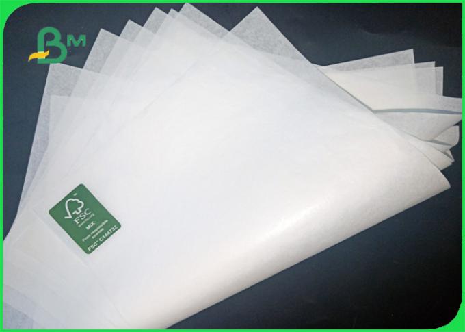 Resistência de alta temperatura 45 do produto comestível & papel de embalagem branco de 50gram MG no rolo