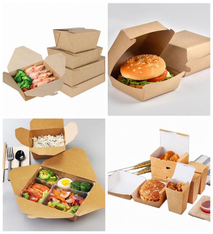O PE do produto comestível revestiu o papel de embalagem Para o fast food 300g 325g de Pakaging