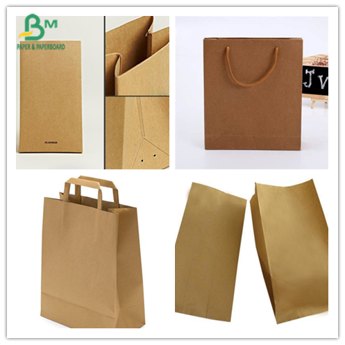 Amarelo/branco/papel de envolvimento do produto comestível de Brown para caixas & sacos do alimento