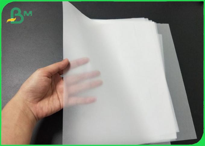 Translucence imprimível 50gsm do rolo do papel de traçado do CAD da tolerância da água - 80gsm
