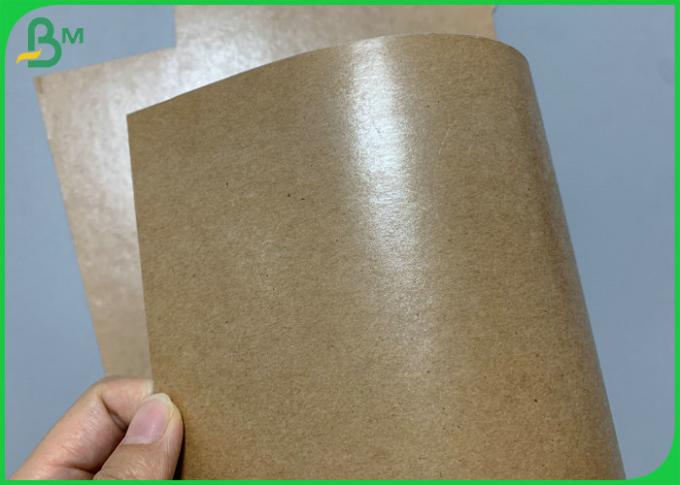 rolo revestido único PE do papel de embalagem de Brown do produto comestível 180g + 18g enorme lateral