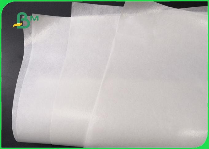 Eco - papel 35GSM à prova de graxa branco resistente do óleo amigável para o envolvimento de fast food