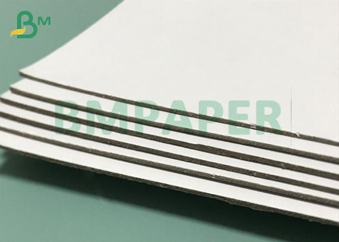 o branco grosso do cartão de 0.8mm a de 3mm laminou Grey Back Duplex Board Sheets