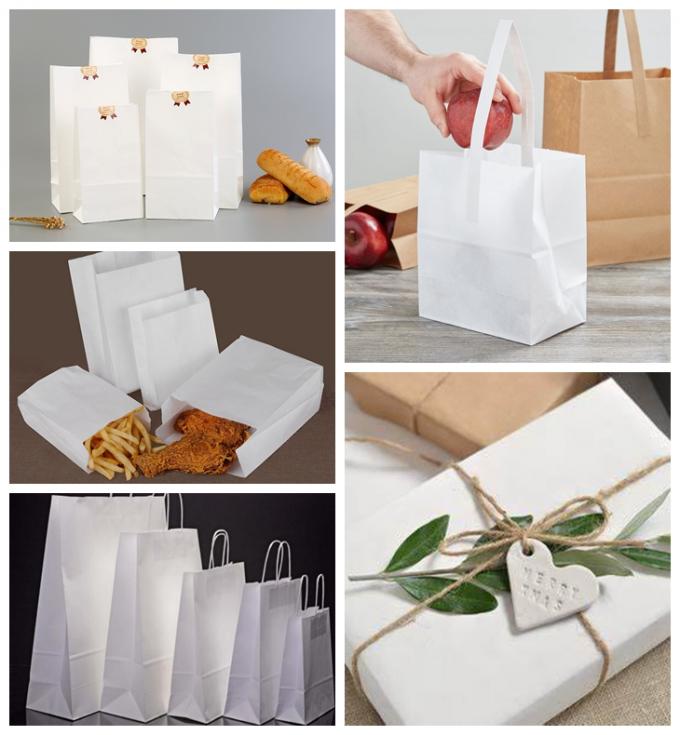 o branco 70gsm médio resistente descorou o papel de embalagem para sacos de mantimento