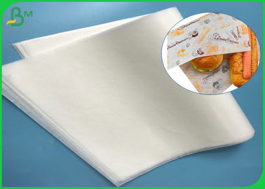 Papel de embalagem branco 30gsm 35gsm de MG Do produto comestível de polpa de madeira do Virgin para o saco do fast food