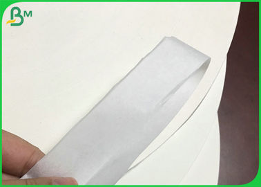 Largura 28gsm Kraft branco Rolls do produto comestível 32mm 44mm para Straw Wrapping Paper