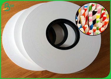 60gsm 120gsm papel de embalagem branco de produto comestível de 100mm - de 450mm para as palhas de papel