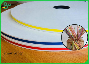 papel de embalagem branco de 60GSM e de 120GSM Para fazer os tubos coloridos da palha