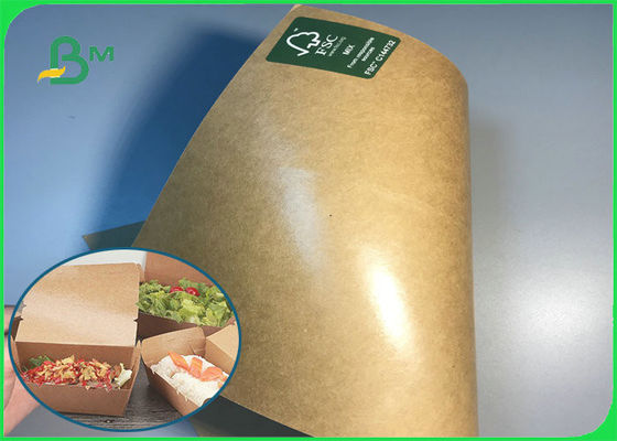 270gsm + 18g PE Coated Kraft Board High Strength For Snack Takeaway Boxes