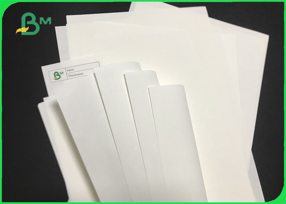 Papel de embalagem branco puro de empacotamento descorado sem revestimento Rolls do papel 80gsm 100gsm
