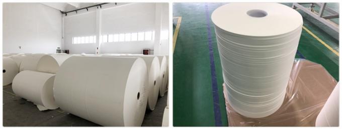 rolo branco biodegradável do papel do ofício do produto comestível 120gsm para produzir as palhas de papel