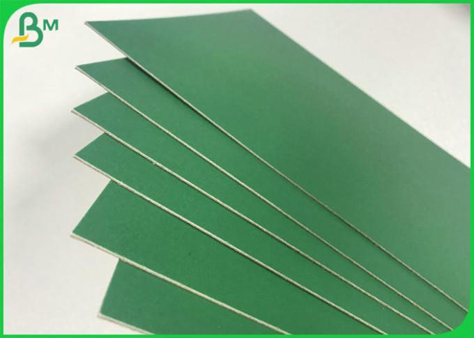 cartão grosso liso 1.8mm contínuo do papel verde de 1.2mm 1.5mm para o emperramento de livro