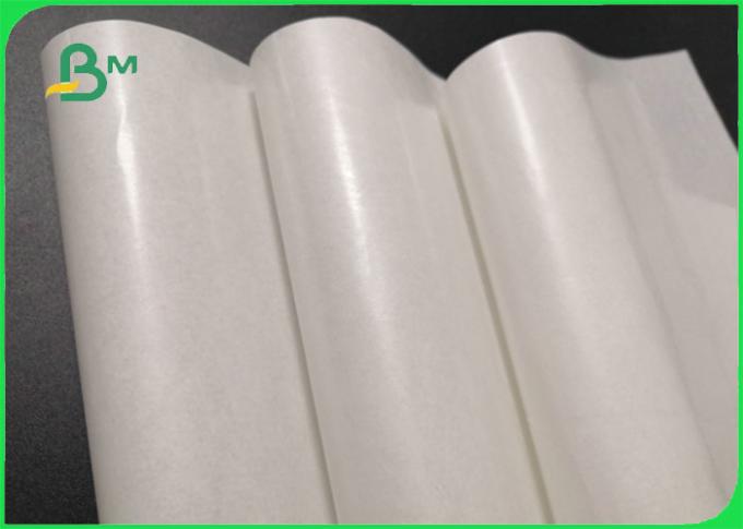 papel de embalagem Branco revestido do PE 40gsm+10g para o pacote 220mm à prova de graxa da vela