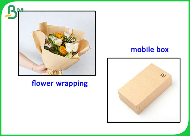 Papel de embalagem De bambu biodegradável da polpa de 100% para o envolvimento da flor
