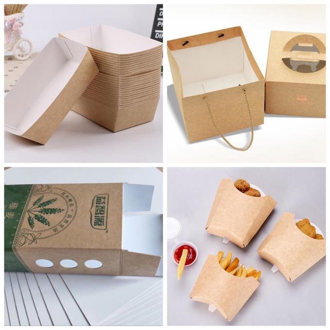 Kraft remove a recipientes o cartão material 300gsm do empacotamento de alimento