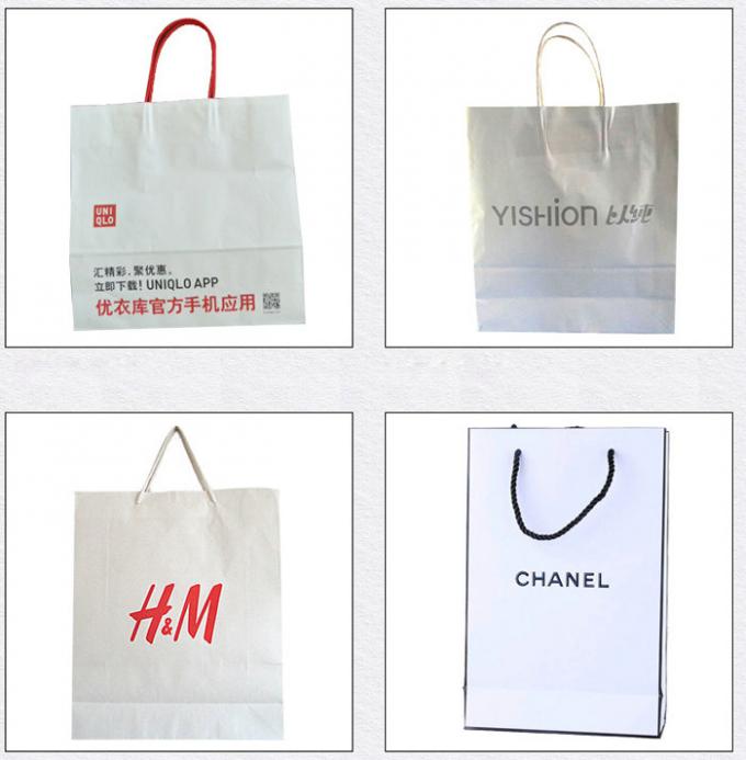 80gsm 100gsm descorou o papel de embalagem branco para a resistência de rasgo dos sacos de compras