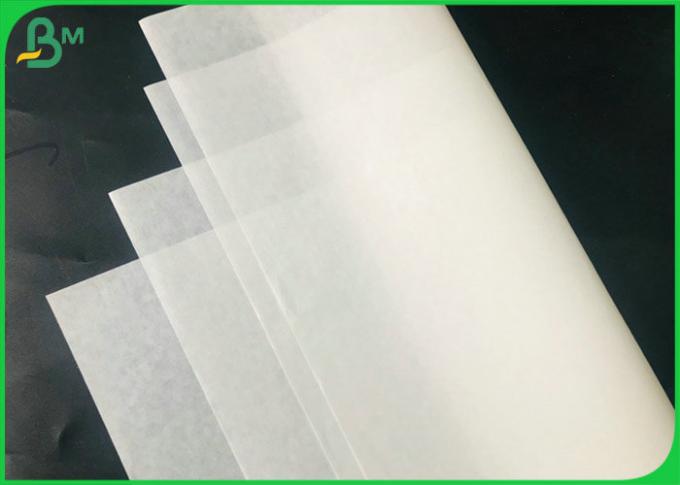 Rolo branco 90cm do papel de embalagem 38gsm 40gsm da anti graxa aprovada do produto comestível 125cm
