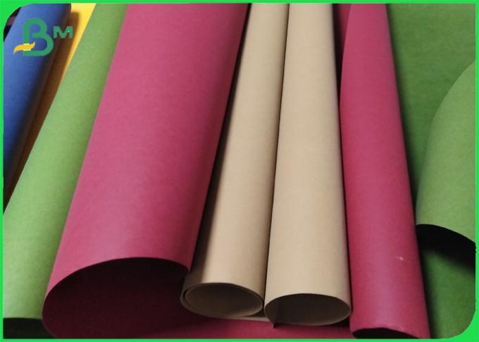 Rolo lavável colorido da tela do papel de embalagem com resistência de rasgo