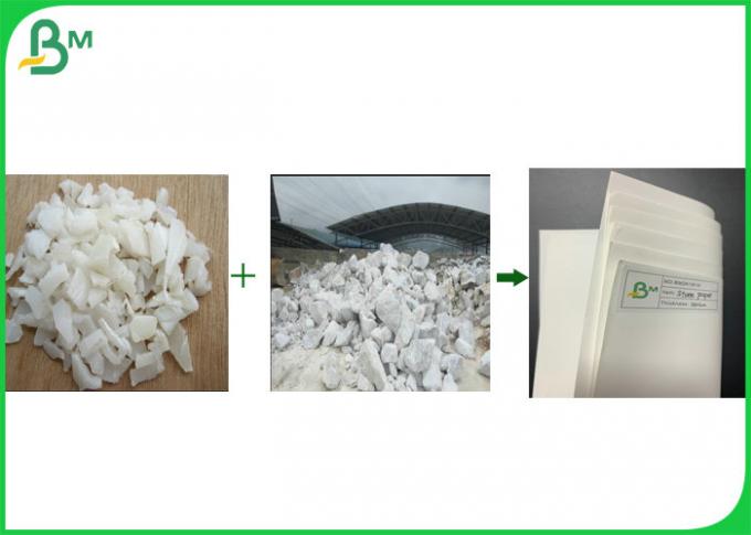 papel de pedra branco da lisura de 300g 450g para os compartimentos impermeáveis/reciclados
