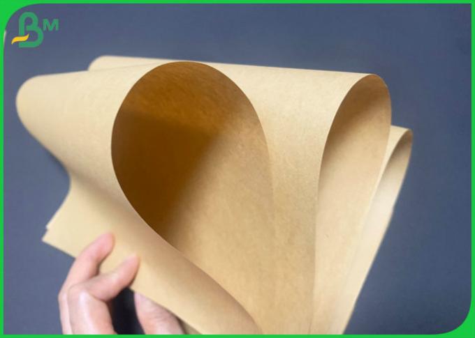 papel de embalagem grande 60gsm de Brown do produto comestível do rolo de 700mm para fazer o saco do pão
