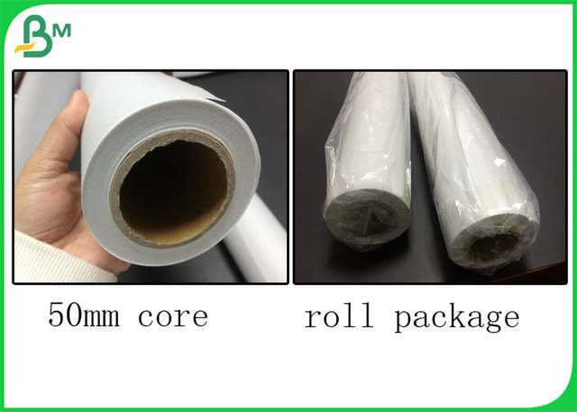 rolo de papel Degradable do traçado do plotador do núcleo 100Gram 110Gram de 50mm para a impressão