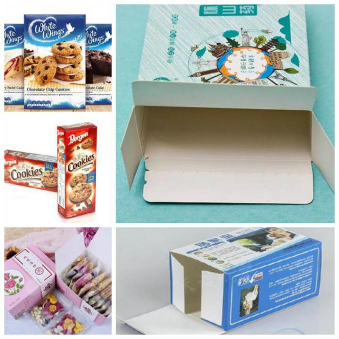cartão de dobramento lustroso de 325gsm 350gsm C1S para a caixa de empacotamento do biscoito