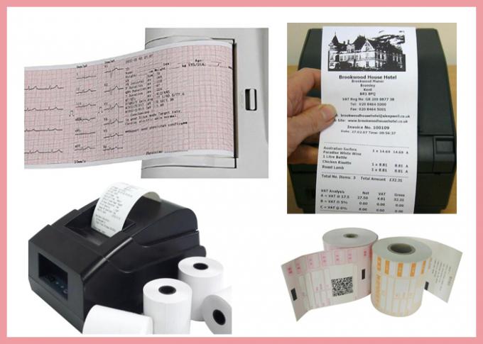 recibo de papel térmico Rolls de 55g 65g para o caixa Light Resistence Waterproof