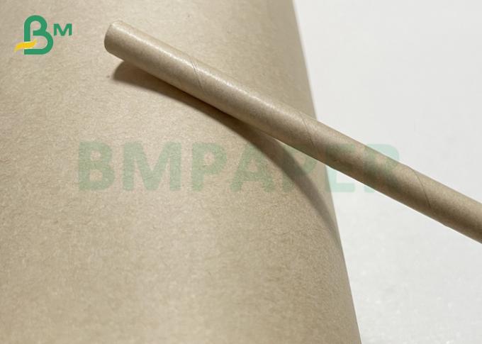 A resistência molhada Brown Straw Paper With Pure Wood reduz a polpa no rolo