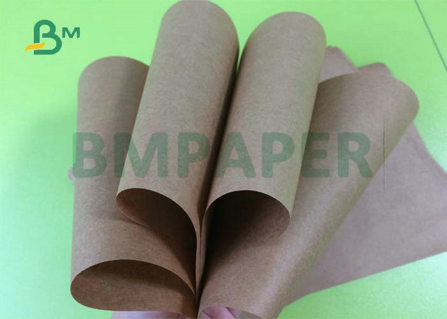 rolo de papel Semi-telescópico de grande resistência da largura 80gsm 90gsm Brown de 97cm aos sacos