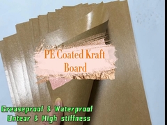 Papel alimentar revestido com revestimento Kraft PE