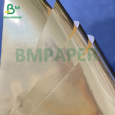 Papel de resistência ao molho dourado brilhante de 70 gm para etiquetas de bebidas 70 cm x 100 cm