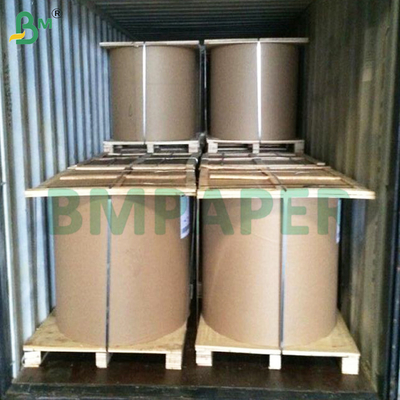 35 grs Branco e Marrom MG Kraft Paper Roll 60cm Brilhante de um lado