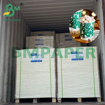 230gm 15g PE Reciclável Boa Rigidez Copo Stock Cartão Para Bebidas Quentes