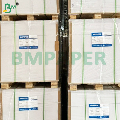 Rolos de papel sem madeira de 250 gm de alta brancura para impressão offset