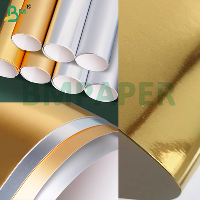 Finish metálico brilhante de prata e ouro 250 gm para caixas de cartão dobráveis