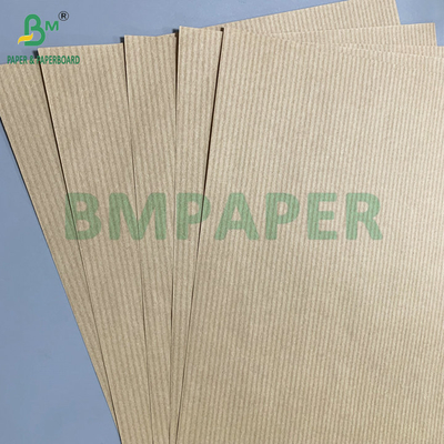 Papel Kraft de 50 gm a 60 gm com raias castanhas para embalagens de flores
