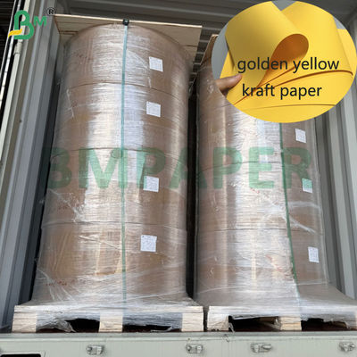 85gm 90gm Forte Força Ouro Papel Kraft Amarelo Para Envelope 70cm 80cm Bobina