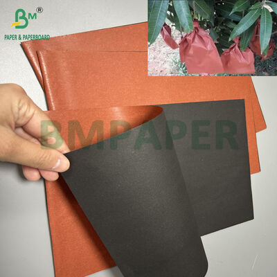 Papel de embalagem de frutas vermelho de revestimento de cera de 56 gm para cultivo de frutas 90 cm 100 cm
