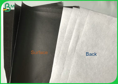 Rolo imprimível biodegradável seguro do papel de palha da superfície do preto de 100% 60gsm 80gsm