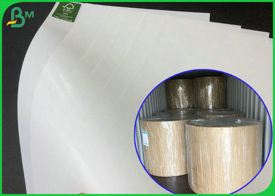 97GSM ambo rolo lustroso revestido do papel de arte do lado para fazer a caixa de papel