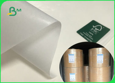 Rolo branco habilitado do papel de embalagem do magnésio do produto comestível de FDA FSC 32 gramas a 40 gramas