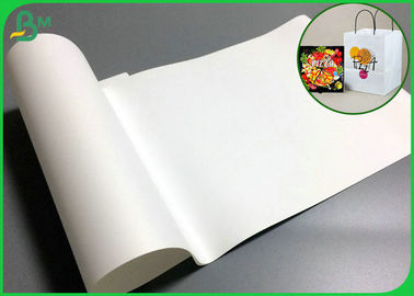 90Gr bio - carretéis enormes puros Compostable do papel de embalagem Descorado para sacos de papel