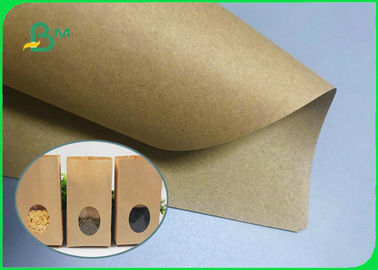 Rolo personalizado 70gr do papel de embalagem de Brown Do tamanho - 300gsm para o saco de compras