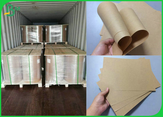 Papel de embalagem reciclado do material 50gr 60gr Brown para o empacotamento de alimento