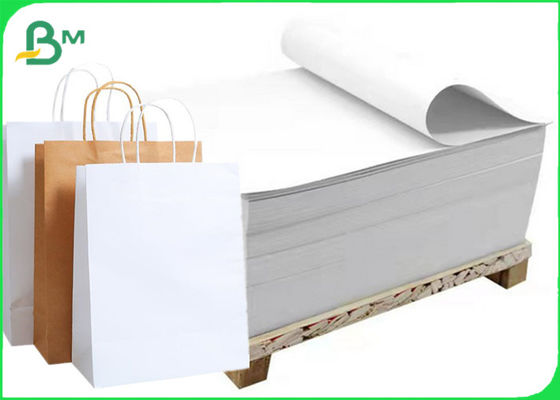 80gsm - papel de embalagem de compra branco imprimível do saco de papel do tamanho de 120gsm A0 A1