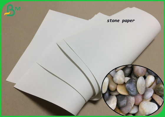 Rolo de papel 100um 120um 140um da pedra impermeável de A0 A1 100% para etiquetas da roupa