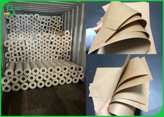 rolo do papel de embalagem Jumbol de Brown do material da aprovação de 1100mm 80gsm E.U. FDA para o envolvimento de alimento