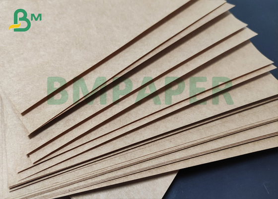 papel de embalagem ultra resistente Brown dos sacos do cimento 85gsm Matte Surface Unglazed