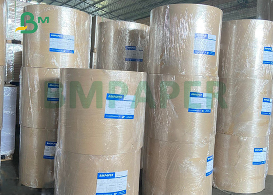 papel de embalagem de Brown do revestimento do PE do produto comestível de 250g 300g para a caixa das batatas fritas