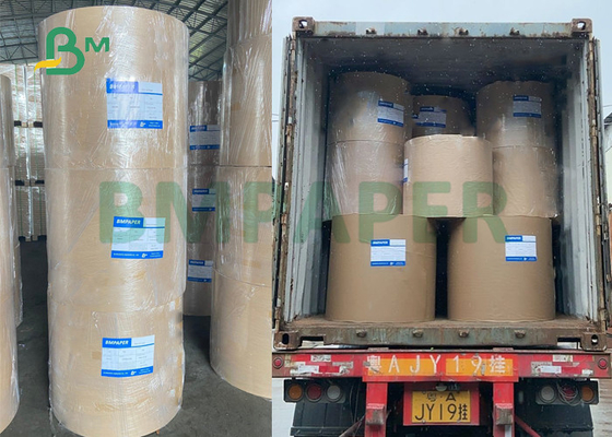 papel de embalagem de Brown do revestimento do PE do produto comestível de 250g 300g para a caixa das batatas fritas